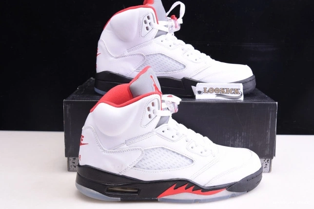 Cheap DA1911-102 5 Jordan Silver Red Air Fire (2020) Retro Tongue 0728